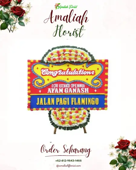 Sewa Papan Bunga Talia